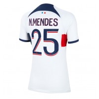 Fotbalové Dres Paris Saint-Germain Nuno Mendes #25 Dámské Venkovní 2023-24 Krátký Rukáv